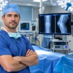 Orthopedic surgeon in a hospital operating room representing Dr. Daniel Christopher Allison's career